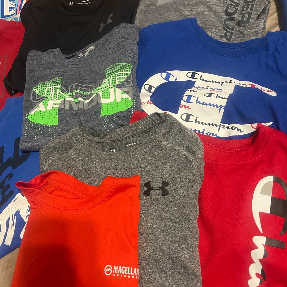 Name brand youth medium shirt lot